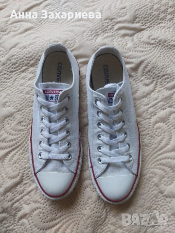 Дамски бели кецове Converse 40, снимка 2 - Кецове - 54709235