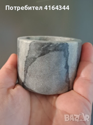 Мраморен комплект за подправки, снимка 3 - Други - 54366424