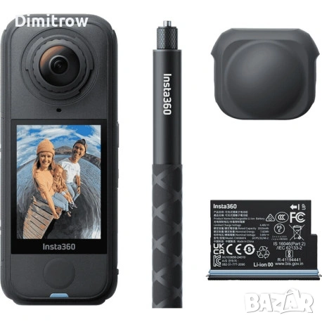 Екшън камера Insta360 - X4 Air, 29MPx, 8K, черна