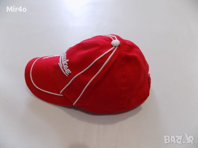 работна шапка milwaukee work wear козирка мъжка оригинална червена one size, снимка 4 - Шапки - 51404624