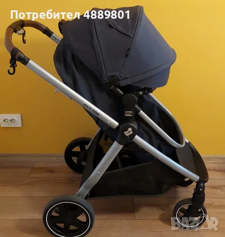 Детска количка  Maxi-Cosi Zelia 2 + столче за кола Maxi-Cosi + адаптери