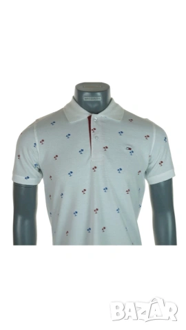 Оригинална, изискана тениска с яка Tommy Hilfiger, M размер, снимка 2 - Тениски - 55207617