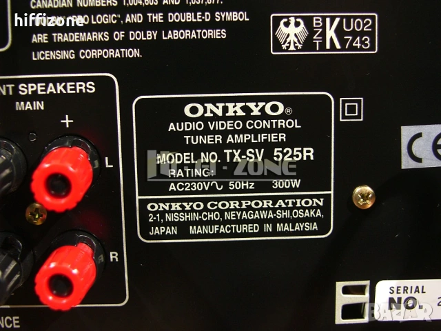 Ресивър   Onkyo tx-sv525r , снимка 9 - Ресийвъри, усилватели, смесителни пултове - 54061427