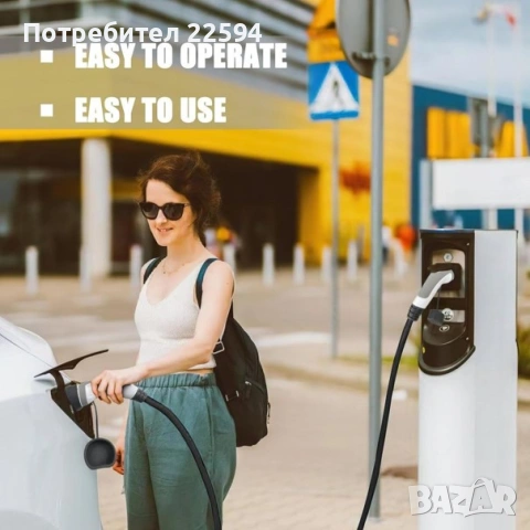 Захранващ кабел за EV Type 2 22kW 32A 3-фазен бързо зареждане – 7 m., снимка 4 - Аксесоари и консумативи - 55245208