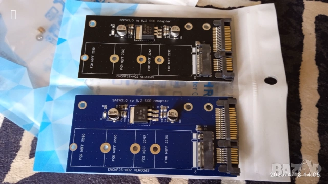 НОВ NGFF M.2 to SATA SSD 2,5 " адаптер за хард диск ссд от микро сата към сата за лаптоп преходник