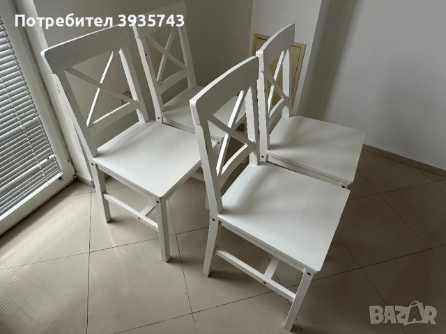 Кухненски столове масив , снимка 2 - Столове - 54455480