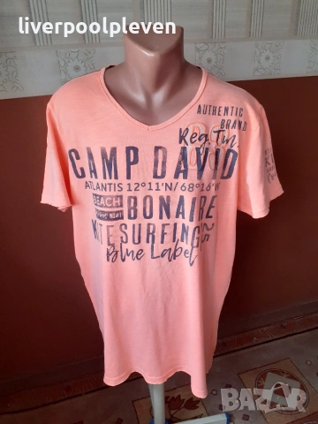 👉Camp David Original ХL ефектна, снимка 4 - Тениски - 55067928
