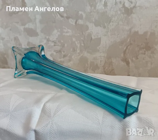 Ретро ваза "Берц" стил Мурано, снимка 4 - Вази - 55319085