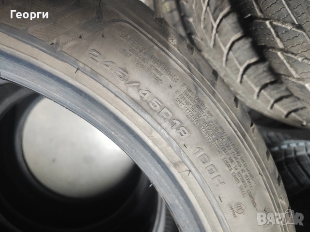 4бр.зимни гуми 245/45/18 Goodyear, снимка 5 - Гуми и джанти - 54394475