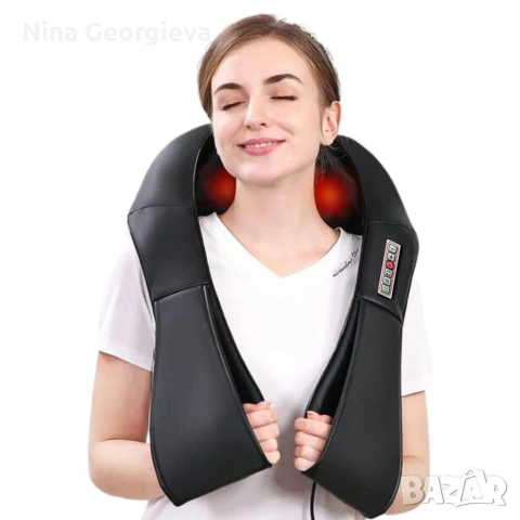 Безжичен 4D шиацу масажор с инфрачервено затопляне, снимка 5 - Масажори - 54152084