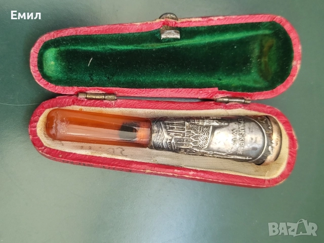 Антикварно цигаре сребро и кехлибар