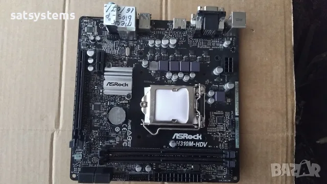 Дънна платка ASRock H310M-HDV Socket LGA1151, снимка 3 - Дънни платки - 55335353