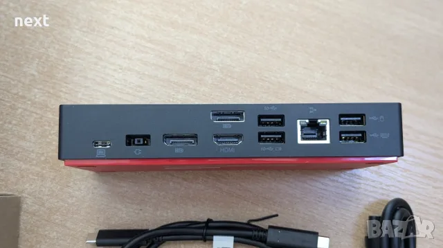 НОВА Lenovo ThinkPad USB-C Dock (40AS), снимка 3 - Лаптоп аксесоари - 55703717