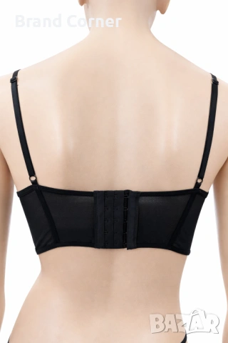 Hunkemöller сутиен/корсет 80B в черно с тюл и ефектен дизайн, снимка 4 - Бельо - 54560513