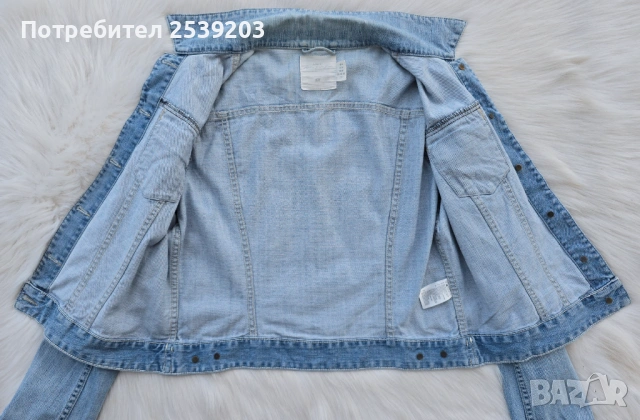 Дънково яке H&M размер ХЛ , снимка 4 - Якета - 54011174
