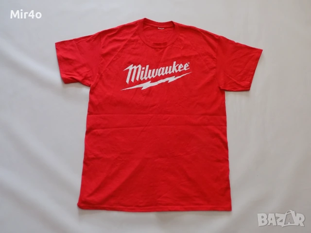 работна тениска milwaukee work wear блуза потник фанела худи горнище екип елек яке мъжка червена L