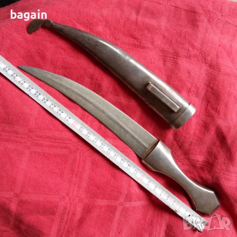 Сребърен ханджар, кама, ятаган., снимка 5 - Антикварни и старинни предмети - 54368959
