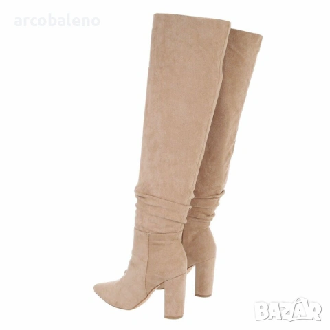 Дамски ботуши над коляното, 2цвята , снимка 4 - Дамски ботуши - 43454043