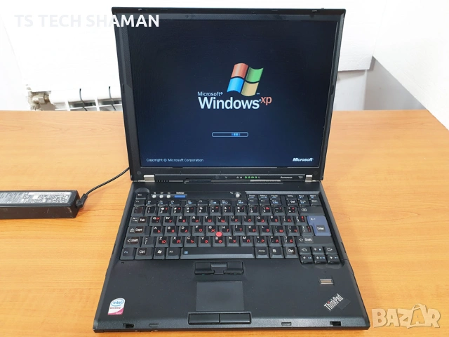 ⭐Продавам бизнес ретро лаптоп LENOVO T61 с Windows XP.⭐
