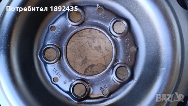 Джанти 15 ки., снимка 2 - Гуми и джанти - 54349425