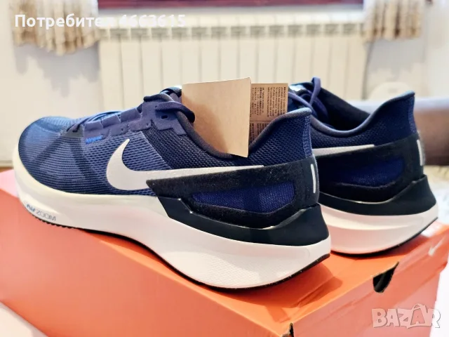 Чисто нови ! Мъжки маратонки Nike Air Zoom Structure 25 – Номер 49.5 !, снимка 4 - Маратонки - 55366246