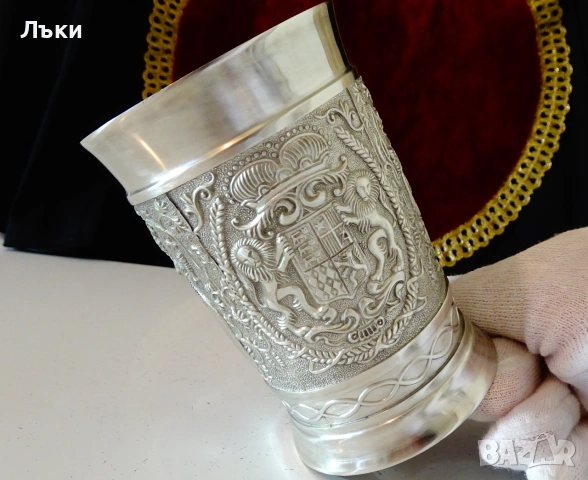 Калаена чаша Сватба,за семейство,калаена сватба. , снимка 8 - Антикварни и старинни предмети - 55205873