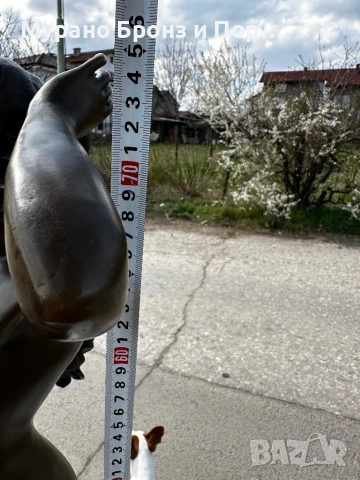 Масивна бронзова статуетка Pitta Luga – 76 см, 16 кг, снимка 5 - Антикварни и старинни предмети - 53985061