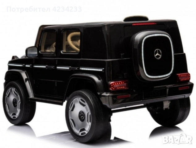 Акумулаторен джип Mercedes EQG Electric G-Class 12V с отварящи се врати меки гуми 4x4, снимка 3 - Коли, камиони, мотори, писти - 55244553