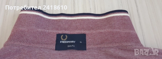 Fred Perry Pique Cotton Slim Fit Mens Size XL ОРИГИНАЛ! Мъжка Тениска!, снимка 12 - Тениски - 55143248