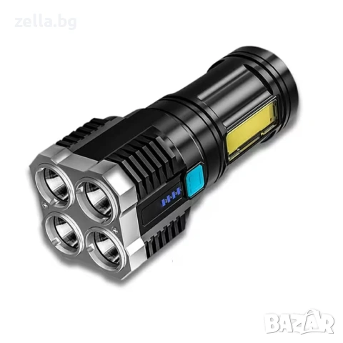 Акумулаторен LED фенер с COB светлина, 100м обхват, IP64 – за лов, риболов, къмпинг и аварийни 10309, снимка 11 - Аксесоари и консумативи - 54663359
