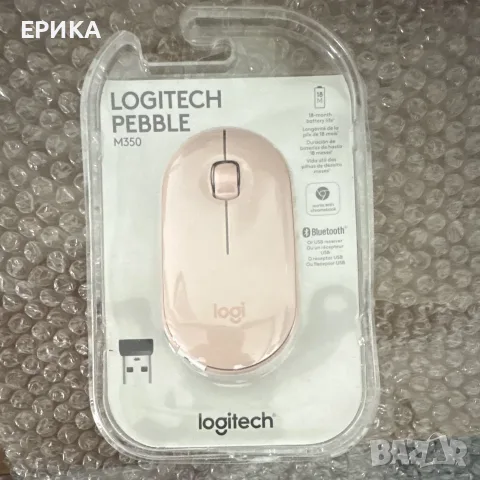 Безжична мишка Logitech Pebble 2 M350S Bluetooth Wireless Mouse ROSE PINK