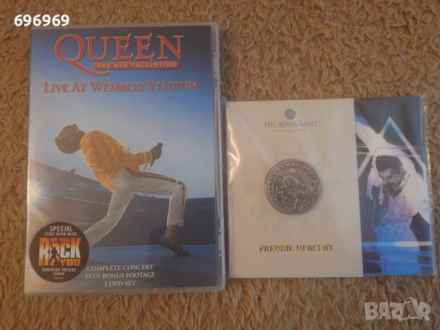 Юбилейна монета на Фреди Меркюри +DVD !