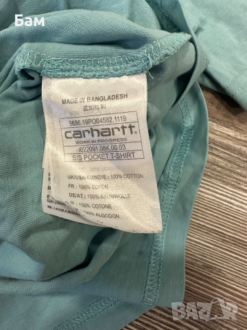 Оригинална мъжка тениска Carhartt Pocket T-Shirt размер М, снимка 6 - Тениски - 55048644
