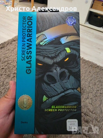 Висококачествено стъкло за iPhone 14 pro max GlassWarrior Sapphire Coating Screen Protector 