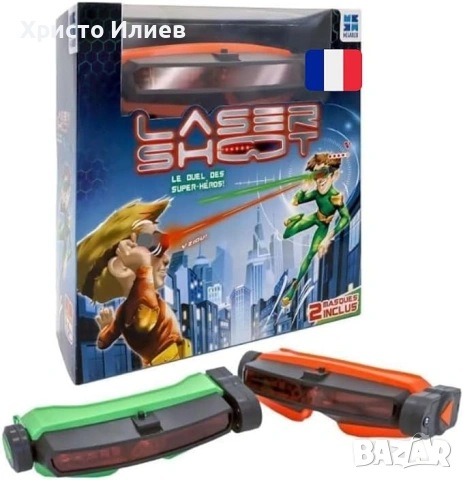Лазерна игра за деца с 2 регулируеми лазерни маски Лазерна стрелба, снимка 2 - Други - 54564531