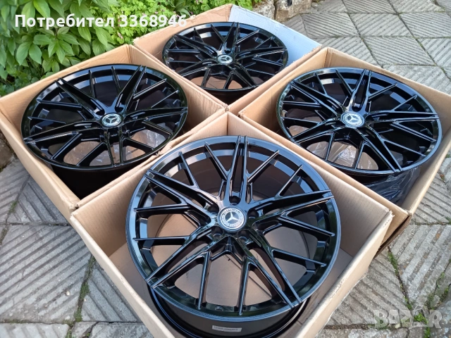 НОВИ!!! ДЖАНТИ МЕРЦЕДЕС 19" 5Х112 спорт пакет Mercedes 5x112, снимка 6 - Гуми и джанти - 54495740