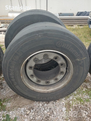 Джанти с гуми за ремарке мега 19.5 x 14.00, снимка 4 - Гуми и джанти - 55092441
