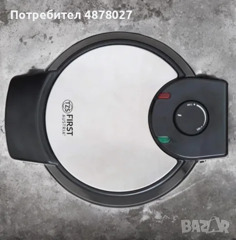 Уред за гофрети с мощност 700W, плочи с незалепващо покритие FIRST, снимка 3 - Гофретници - 55682478