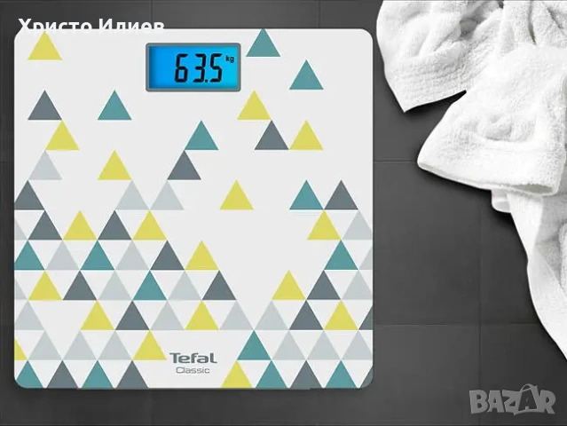 Кантар Tefal 160kg бял жълт, снимка 9 - Други стоки за дома - 55220222