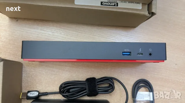 НОВА Lenovo ThinkPad Thunderbolt 3 Dock Gen 2 40AN със зарядно 135W, снимка 5 - Лаптоп аксесоари - 55703387