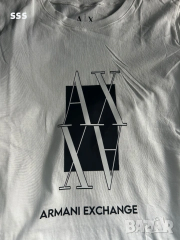 Дамски тениски Armani Exchange, S и М размери, снимка 5 - Тениски - 54766007