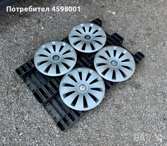 4бр.Оригинални тасове 16цола за Mercedes, снимка 2 - Аксесоари и консумативи - 55595848