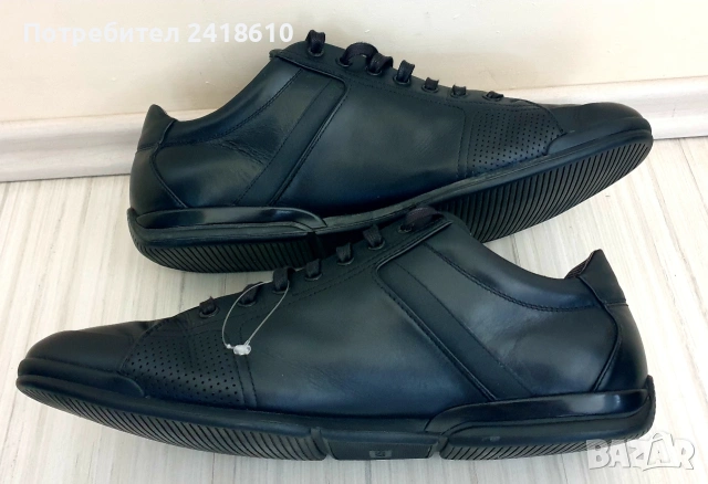 Hugo Boss Leather Mens Size  46 - 30см ОРИГИНАЛ! Мъжки спортно - елегантни обувки от естествена кожа, снимка 7 - Спортно елегантни обувки - 54314052