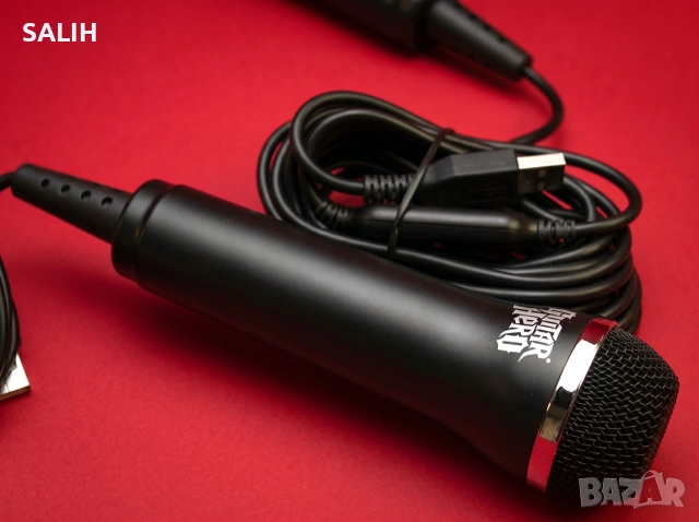 Logitech E-UR20 RockBand USB Микрофон за PC, PlayStation, Xbox, Wii, Mac, Пеене, Караоке, снимка 3 - Микрофони - 55242338