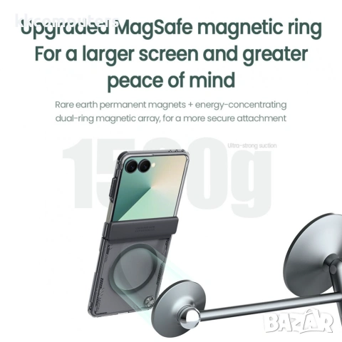 NILLKIN Iceblade за Samsung Galaxy Z Flip7 5G Магнитен PC TPU Калъф със Защита на Пантата и Скрийн П, снимка 7 - Калъфи, кейсове - 55174746