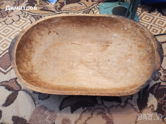 Дълбано корито антика на над 100 години, снимка 2 - Антикварни и старинни предмети - 54172448