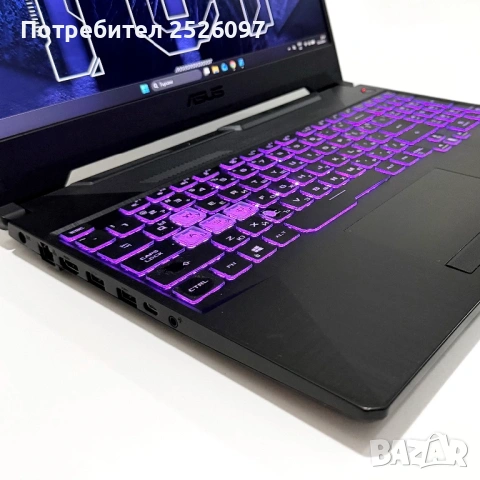 ASUS TUF F15/144Hz/i7-11800H 24MB/16GB/RTX 3050/RGB/512GB, снимка 5 - Лаптопи за игри - 54868209