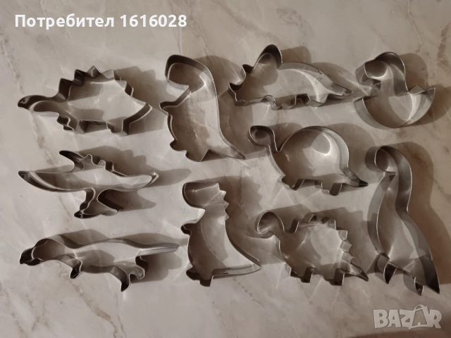 Комплект  10 формички - резци на Динозаври за курабийки и сладки. , снимка 10 - Прибори за хранене, готвене и сервиране - 45456897