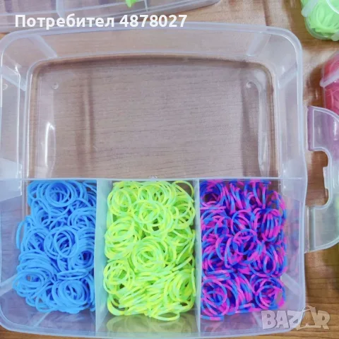 Пластмасов куфар с ластички, 4500 бр в комплекта, снимка 2 - Куфари - 55414163