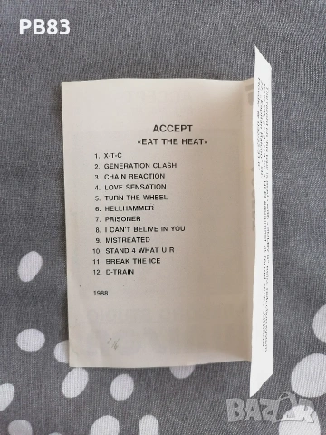 Accept - Eat The Heat (Unison) - (Аудио Касета) - Heavy Metal, снимка 4 - Аудио касети - 54182426